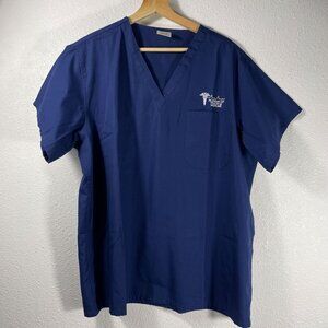 Corner Stone Unisex Short Sleeve Scrub Navy Blue Size L